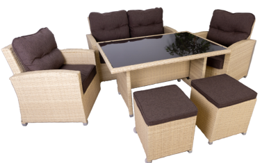 Набор садовой мебели Рокко, бежевый в интернет гипермаркете «Планета Лета». Фото