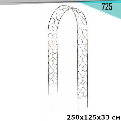Арка для роз №725 h-250*125*33 см.квадрат в интернет гипермаркете «Планета Лета». Фото