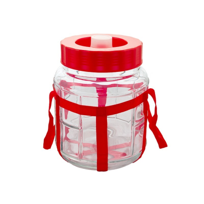 Банка 5 л стекло с гидрозатвором GJB (TW 1103-5 - F2) (6) (210) в интернет гипермаркете «Планета Лета». Фото