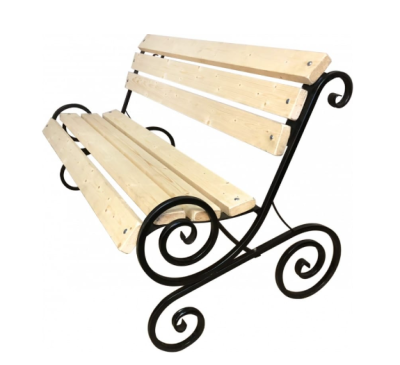 Лавочка садовая Завиток НПА3262 1,5м в интернет гипермаркете «Планета Лета». Фото