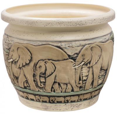 Горшок Кения роспись d23см, h22,4см, 9,2л ВК в интернет гипермаркете «Планета Лета». Фото