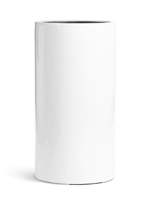 Кашпо TREEZ Effectory Gloss Высокий цилиндр Белый глянцевый лак в-80 см, д-41 см TREEZ в интернет гипермаркете «Планета Лета». Фото Кашпо TREEZ Effectory Gloss Высокий цилиндр Белый глянцевый лак в-80 см, д-41 см в интернет гипермаркете «Планета Лета». Фото
