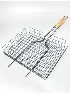 Решетка-гриль "Я выбрал" средняя глубокая 36х28,5см для рыбы, мяса, птицы, овощей, грибов в интернет гипермаркете «Планета Лета». Фото