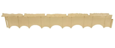 Бордюр пласт 'Камешки' 75 х 12,5 см песочный 8201-П в интернет гипермаркете «Планета Лета». Фото