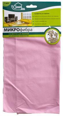 Салфетка GREEN LINE для экранов 32*31 см в интернет гипермаркете «Планета Лета». Фото