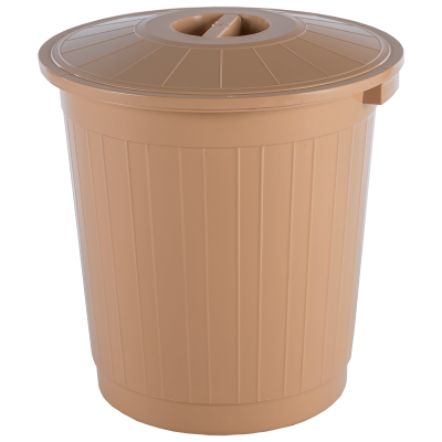 Бак с крышкой бежевый 80л 00-00000031 в интернет гипермаркете «Планета Лета». Фото