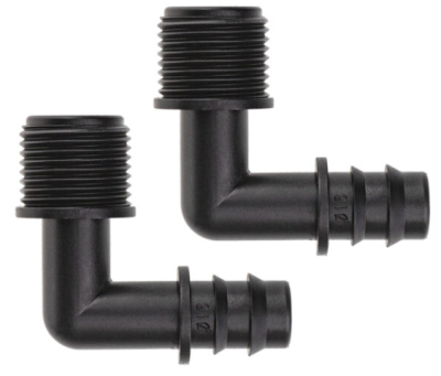 Уголок с внешней резьбой,  1/2" на 16 мм, 2шт в интернет гипермаркете «Планета Лета». Фото