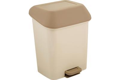 Контейнер для мусора "Квадра" 15 л с педалью кофейный SV4061КФ в интернет гипермаркете «Планета Лета». Фото