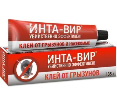 Клей для отлова грызунов и насекомых Инта-Вир® в тубе 135г /10 в интернет гипермаркете «Планета Лета». Фото