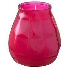 Свеча Болсус в стекле 104*99 фуксия в интернет гипермаркете «Планета Лета». Фото