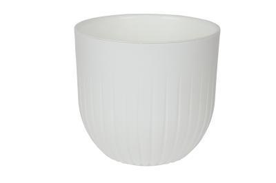 Горшок Альфа белый d19, h18, 4л с вкл. А19-10