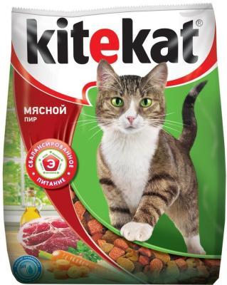 Корм Kitekat мясной пир 350г в интернет гипермаркете «Планета Лета». Фото