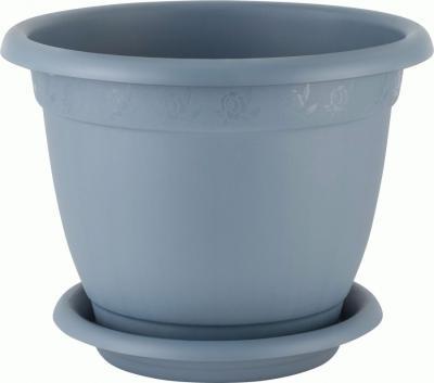 Горшок для цветов InGreen Aphrodite D 170 mm, 1,5л с подставкой №2 серый в интернет гипермаркете «Планета Лета». Фото