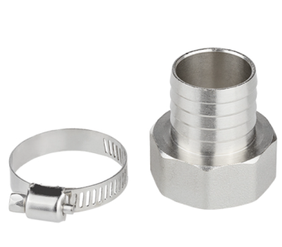 Комплект для подключения садового шланга 1" с внутр. рез. 1" (штуцер + хомут), MP в интернет гипермаркете «Планета Лета». Фото