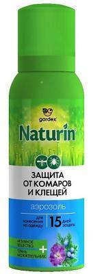 Аэрозоль Gardex Naturin от комаров и клещей на одежду 100 мл в интернет гипермаркете «Планета Лета». Фото
