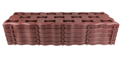 Дорожка садовая, 295х19,5х2,5 см, 5шт/уп.,пластик, шоколад в интернет гипермаркете «Планета Лета». Фото