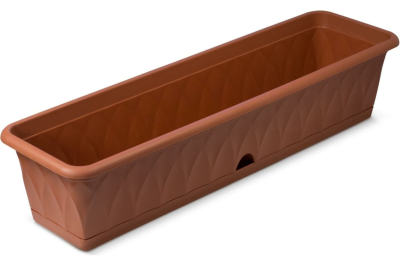 Балконный ящик Сиена 81см с п/д терракот С174-03-ТЕР в интернет гипермаркете «Планета Лета». Фото