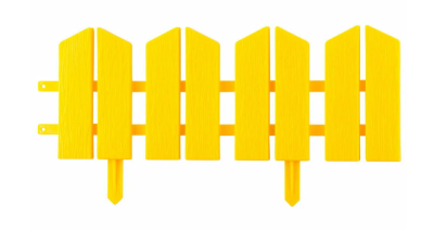 Бордюр декоративный GRINDA ″ЛЕТНИЙ САД″, 16х300см, желтый в интернет гипермаркете «Планета Лета». Фото