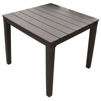Стол квадратный пластик Прованс 80 см шоколад 00-00000381 в интернет гипермаркете «Планета Лета». Фото