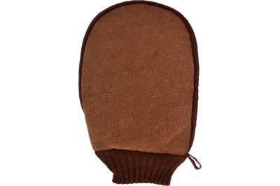 Мочалка из рами, варежка с хлопком с резинкой, 15х24 см, medium, для бани и сауны "Банные штучки" в интернет гипермаркете «Планета Лета». Фото