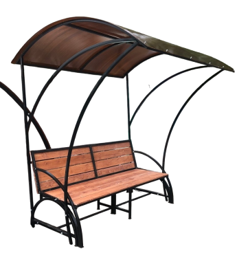 Скамья "Эстет с крышей" 1,5м. в интернет гипермаркете «Планета Лета». Фото