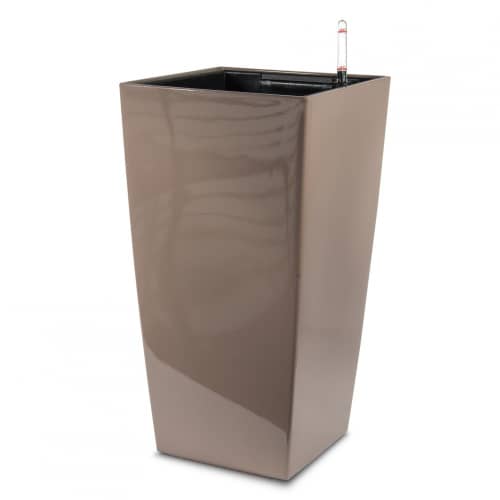 Кашпо Lechuza Cubico Complete (shiny taupe), 50x50xH95см Lechuza в интернет гипермаркете «Планета Лета». Фото Кашпо Lechuza Cubico Complete (shiny taupe), 50x50xH95см в интернет гипермаркете «Планета Лета». Фото