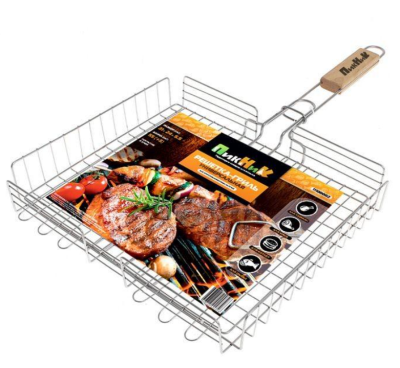 Решетка-гриль 69(+3)х41х34х5,5 см хромированная глубокая 'Твой Пикник' в интернет гипермаркете «Планета Лета». Фото