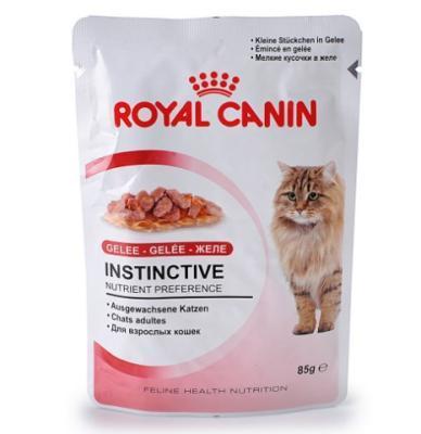 Корм ROYAL CANIN INSTINCTIVE д/кошек старше 1-го г.пауч желе влажный 85 г в интернет гипермаркете «Планета Лета». Фото