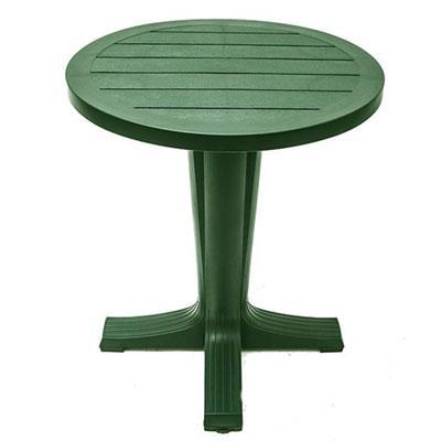 Стол квадратный пластик Прованс 70х70 1 ножка темно-зеленый 00-00000385 в интернет гипермаркете «Планета Лета». Фото