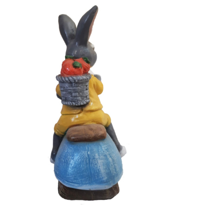 Фигура Заяц на мотоцикле Н-45см,L-40см,В-22см F1462 в интернет гипермаркете «Планета Лета». Фото