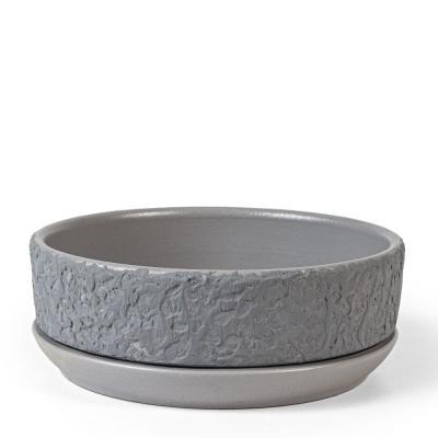 Горшок Лофт серый бонсай d18, h6,5см, 1л в интернет гипермаркете «Планета Лета». Фото