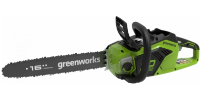 Пила цепная аккумуляторная GreenWorks  GD40CS18, 40V, 40 см, бесщеточная,  до 1,8 КВТ, без АКБ и ЗУ в интернет гипермаркете «Планета Лета». Фото