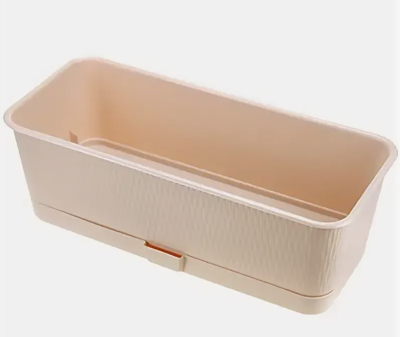 Балконный ящик Прованс 60см; h13см 9,5л пудра с поддоном в интернет гипермаркете «Планета Лета». Фото