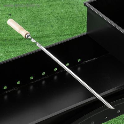 Шампур с деревянной ручкой "Уголок", 58 х 1 см, нерж.сталь - 1,5 мм 4920771 в интернет гипермаркете «Планета Лета». Фото