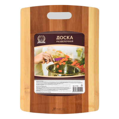 Доска разделочная бамбук 35x25 см MARMITON 17136 в интернет гипермаркете «Планета Лета». Фото