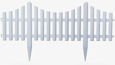 Ограждение садовое пласт `Модерн` 300 см х 35 см белое в интернет гипермаркете «Планета Лета». Фото