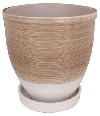 Горшок Танго с поддоном круглый d17  2,4л  1/4 в интернет гипермаркете «Планета Лета». Фото