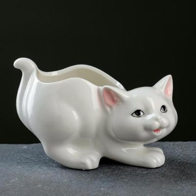 Горшок Кошка 15х7,5х10см 0,35л 6116742 в интернет гипермаркете «Планета Лета». Фото