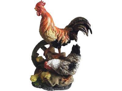 Фигура Куриная семья на колесе Н-45см,L-35см F985 в интернет гипермаркете «Планета Лета». Фото