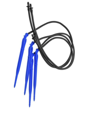 Капельницы индивидуального полива растений с трубкой и адаптером (4 шт.) в интернет гипермаркете «Планета Лета». Фото