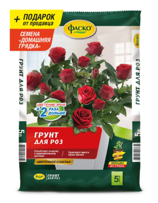 Грунт Цветочное счастье Розы 5л в интернет гипермаркете «Планета Лета». Фото