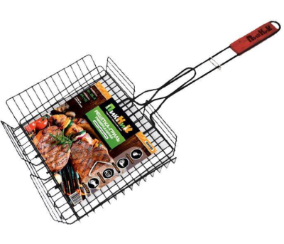 Решетка-гриль 64(+3)х32х26х6 см антипригарная глубокая 'Твой Пикник' в интернет гипермаркете «Планета Лета». Фото