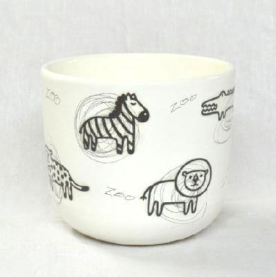 Горшок Цилиндр "Гиф" керам № 2 d12 в интернет гипермаркете «Планета Лета». Фото