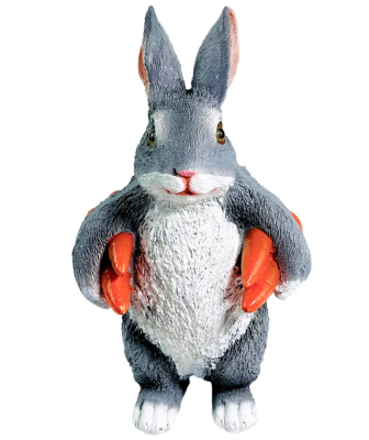 Заяц несет морковь Н-22см,L-13см,В-12см в интернет гипермаркете «Планета Лета». Фото