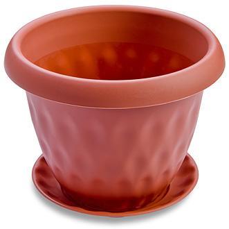 Горшок Розетта с п/д.,терракот, d14см., 0,9л., С125ТЕР в интернет гипермаркете «Планета Лета». Фото