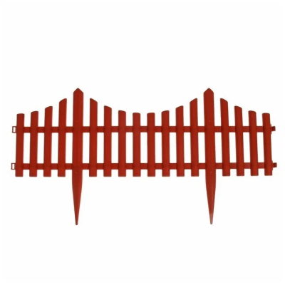 Заборчик "Ромашка" (60х33см) 306 (4шт) цв.терракот в интернет гипермаркете «Планета Лета». Фото