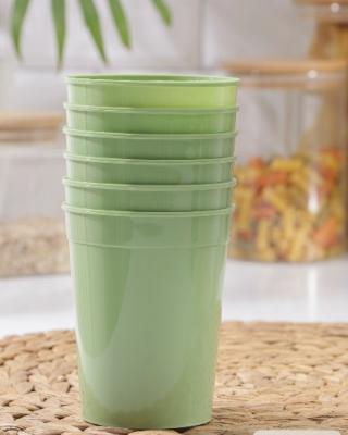 Набор стаканов Grill Party 6 шт 0,4 л пастельно-зеленый в интернет гипермаркете «Планета Лета». Фото