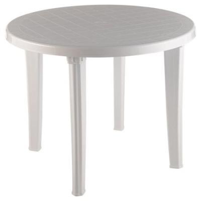 Стол круглый пластик Элластик 95 см белый 00-00000315 в интернет гипермаркете «Планета Лета». Фото