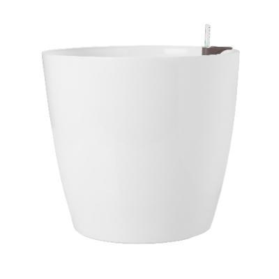 Кашпо Артевази San Remo D42 H39,5 см белое глянцевое комплект Все-в-одном с колесами 818284 в интернет гипермаркете «Планета Лета». Фото