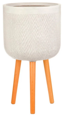 Кашпо IDEALIST Лотус Высокое круглое с подставкой, слоновая кость,d30 h49.5, WMESHR30-AW IDEALIST в интернет гипермаркете «Планета Лета». Фото Кашпо IDEALIST Лотус Высокое круглое с подставкой, слоновая кость,d30 h49.5, WMESHR30-AW в интернет гипермаркете «Планета Лета». Фото